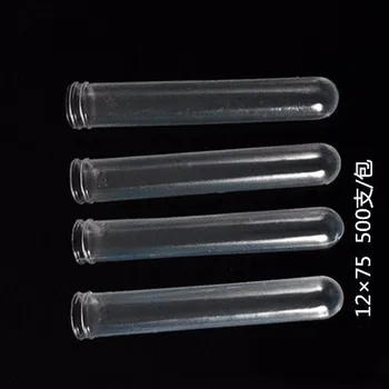 гъвкави тръби меки тръби 500шт 12 *75 мм и са за Еднократна употреба, пластмасови тръби безплатна доставка