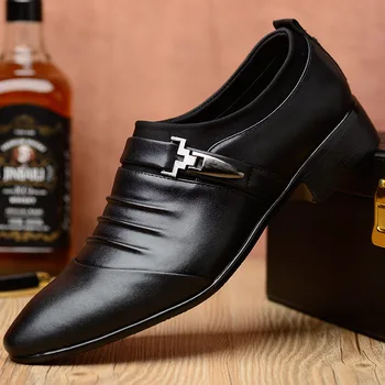 италиански модерни елегантни обувки-oxfords за мъже; мъжки обувки големи размери; мъжки официалната обувки; кожени мъжки модел лоферы; мъжки слипоны; masculino
