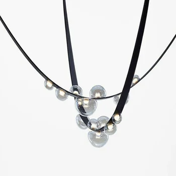 ретро окачен лампа полилей spider потолочное украса стъклена кутия светлина трапезария реколта лампа лампа полилей осветление