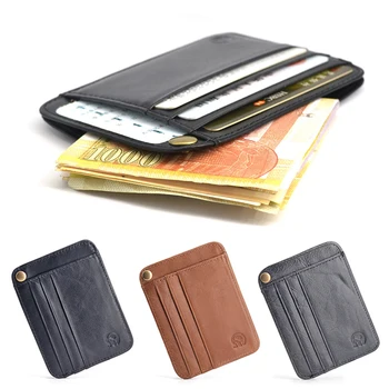Блокиране на Кожена Кесия, Държач За Кредитни и идентификационни карти, Портфейл, джоб За Пари За Мъже 2022, Модерна Чанта 11,6x8,8 см