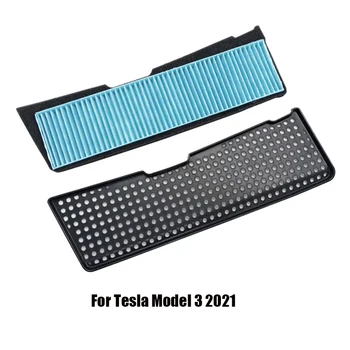 Автомобилен Въздушен Филтър за Tesla, Модел 3 2021 2022 Аксесоари Климатик Въздух Защитно покритие Автоматичен Въздушен Поток Вентилационна на Кутията