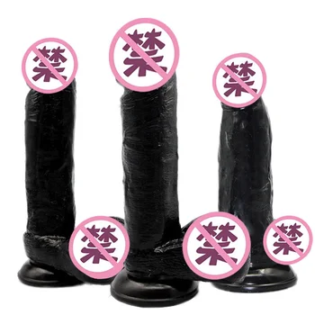 Голям черен пенис, черно фалшив пенис, женски стоки, смукателна адсорбция, секс-играчки, стоки за възрастни