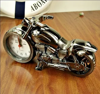 Модерен Начало Декор Мотоциклет Настолни Часовници Творчески Мотоциклет alarm clock Детска Спалня Момче Уникален Подарък 3D Изкуство Настолни Часовници Horloge