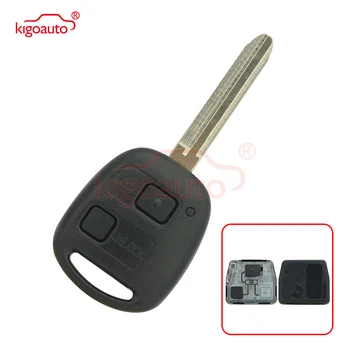 Kigoauto Denso (не Valeo) Дистанционно ключ с 2 бутона TOY43 нож за Toyota Land Cruiser FJ Cruiser + 315 Mhz + 4C 1998-2011