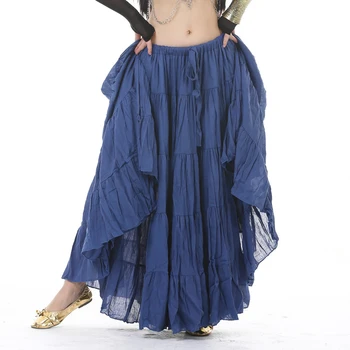 Дамски Панталон За Племенни танци ATS, Дълги Циганин Поли, 16 м, Пола-люлка, Танцови За Възрастни, Сценичното Представяне, 12 Цвята