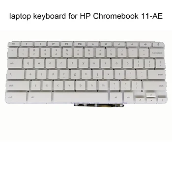 Подмяна на клавиатура на английски език в САЩ за HP Chromebook X360 11-AE L31504-001 клавиатура на лаптоп без светлина бяла оригинална нова