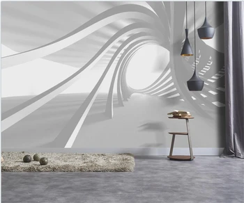 Потребителски 3D Стенни Тапети 3D стерео абстрактно пространство Спалня Фон тапети начало декор етикети muraux