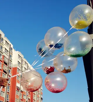 Детска Играчка Балон с Мехурчета, Латексови Балони, Полистирен Пайети, балон, 25 бр. с 25 шариковыми пръчки, Вечерни Аксесоари на Едро Безплатна доставка