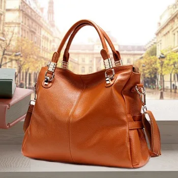 Чанта от естествена кожа, Дамски Луксозни чанти, Дамски 2P0951 най-добрите на пазара