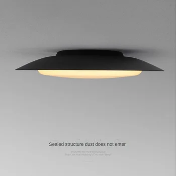 модерен led тавана лампа водоустойчив, прахоустойчив, меко осветление Nordic за спални хол кухня трапезария