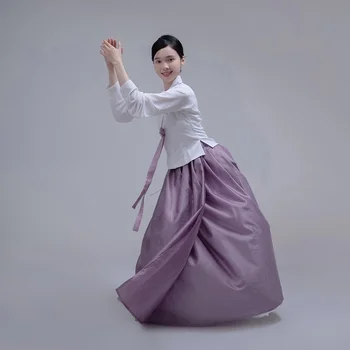 Жена Годишният Корейски Танц Костюми Ханбок, Скъп Костюм за Изяви, Сшитое на Поръчка Рокля Ханбок, Женствена Рокля