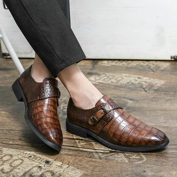 Sapatos Masculino/2022 Модерни Кожени мъжки обувки Без шнур, Ежедневни Дишащи Лоферы, Мокасини, Мъжки обувки на равна подметка, Градинска обувки