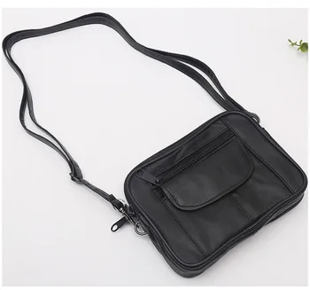 Чанта от естествена кожа, Дамски Модерна чанта Проста европейската и американската Чанта Външна Търговия Чанта от Агнешка кожа Чанта През рамо 3054