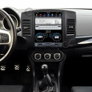 Вертикален екран Кола Радио GPS Навигация За Mitsubishi Lancer EVO 2007-2016 Авторадио Стерео Мултимедиен Плейър, диктофон