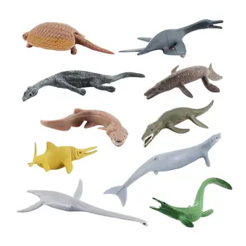 10 Бр. Модел на Морския Животински Древна Технология Модел Подпори Фигурка за Подаръци на Децата
