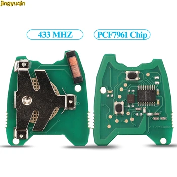 Печатна платка за дистанционно на ключа на Автомобила Jingyuqin ASK 433 Mhz С чип Транспондер PCF7961 За PEUGEOT 206 307 2 Бутони на Контролера