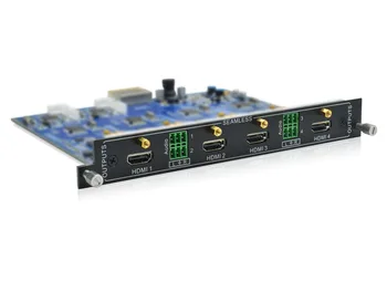 4-Канален HDMI Хибридна Матрица такси за въвеждане/извеждане на Хибридна Матрица ключ на Системния Вход HDMI/DVI/VGA/SDI Изходна такса