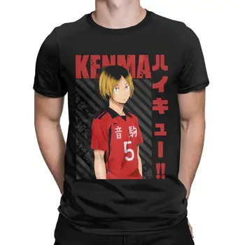 Хайкюу!! Kenma Kozume Идеален Подарък Тениска Мъжка риза аниме Ежедневни Памучни Тениски Кръгъл Отвор Тениски С Къс Ръкав Плюс Размера на Върховете