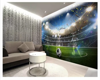 beibehang HD модни тапети мечти и огромно футболно игрище 3D фон декоративна живопис papel de parede тапети за стени d 3