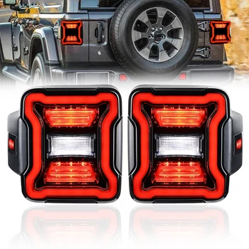 Версия за САЩ 2X Led Задна светлина с тормозными Пътни светлини на заден ход, Използван за Jeep Wrangler JL 2018 2019