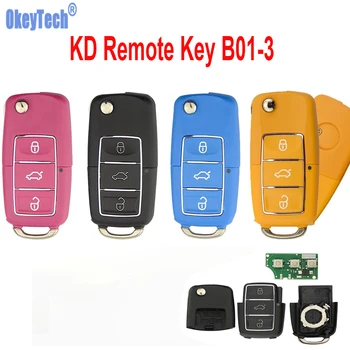 OkeyTech 1 бр. Универсална KEYDIY KD Дистанционно Ключ B01-3 За Keydiy KD900 URG200 KD-X2 Автоматично Програмист ключове 3 бутона за VW B5 Стил