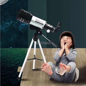 30070 Рефракторный Астрономически Телескоп Космическото Огледало за наблюдение на Небето и Земята Телескоп с Двойно предназначение с Преносим Статив