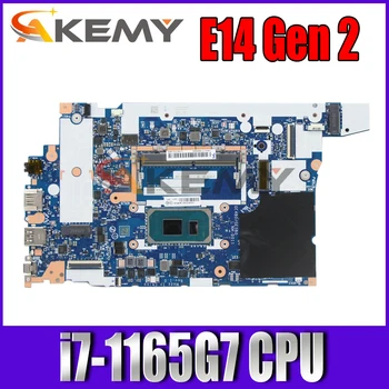 NM-D011 За Lenovo ThinkPad E14 Gen 2 дънна платка на лаптоп с процесор i7-1165G7 DDR4 FRU 5B21C71875 5B20Z48201 100% напълно тестван