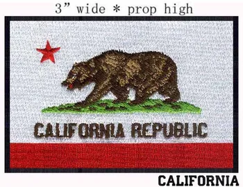 Калифорнийски Флаг бродерия кръпка 3 