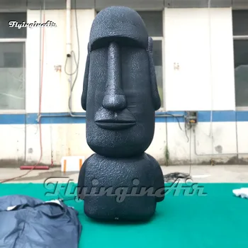 Персонализирана реклама раздувной Балон статуи Загадъчни Каменни Статуи височина Моаи модел 3m реклама на Великденските острови За случая