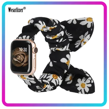 Каишка за часовник Wearlizer за Apple Watch, еластични въжета за Apple Watch, женски въжета с цип за iwatch 6/5/4/3/2/1, каишка за почивка S/L