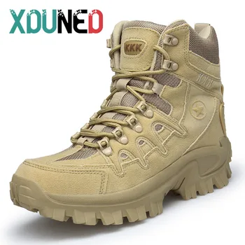 XDUNED Улични Армейските Тактически Обувки Мъжки Треккинговые Туристически Обувки против хлъзгане Военни Армейските Обувки за Пустинята Обувки За Катерене