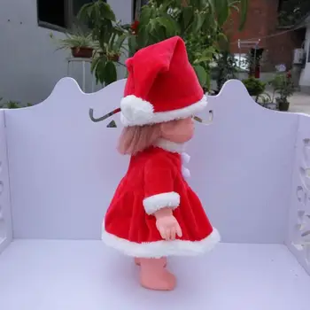 Очарователна Кукла С Качулка Коледни Тоалети за Кукли Коледни Подаръци