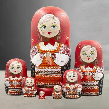 7 Издълбани Руски Матрешек гнездене кукли Штабелирующие Играчки Руски гнездене кукли за Деца Подаръци за Малки Момичета