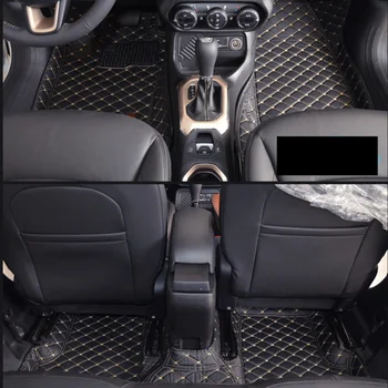 влакнести кожени автомобилни стелки за купето jeep Renegade 2014 2015 2016 2017 2018 2019 2020 аксесоари, резервни части