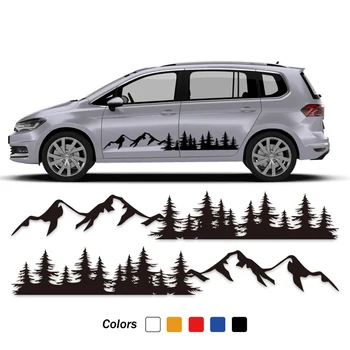 Етикети и стикери за ванове с дизайн на планински гори За Ford Mondeo mk4, subaru forester, megane 4, bmw x5 e70, honda fit