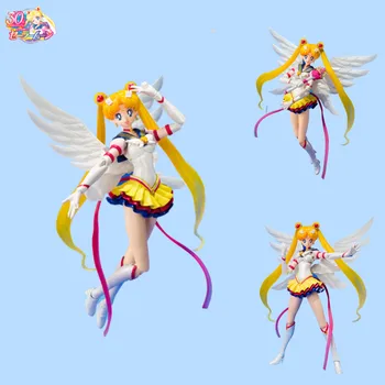 Бандай Вечен Sailor Moon Аниме МИКРОВЪЛНОВА Цукино Усаги Фигурки са подбрани Модел на Подвижната Кукла Украса Играчки, Подаръци за Деца