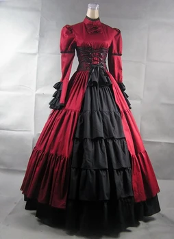 Лолита от Витории Готическия Дворец бална Рокля Оперно дълга рокля Хелоуин принцеса костюми за cosplay
