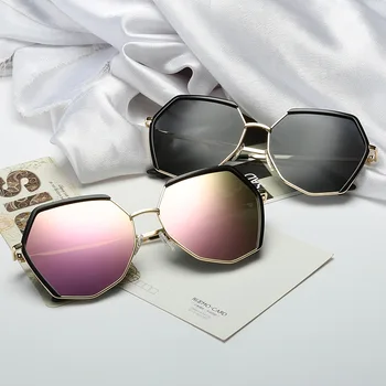 UV400 Защита Жени Мода Метал Полигон по Поръчка на Едро за Слънчеви Очила, най-Новите 2021 Слънчеви Очила AS026