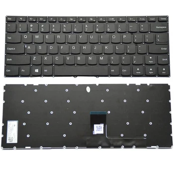Замяна на клавиатурата без рамка за Lenovo IdeaPad 310-14IAP 310-14IKB 310-14ISK, подредба на САЩ черен цвят