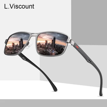 TR90 Нови Слънчеви Очила Мъжки Поляризирани Класически Реколта Квадратни Луксозни За Мъже Риболов Дамски Слънчеви Очила Нюанси UV400 Лещи