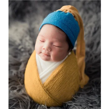2022 Новородено памучен шапка приключи набор от подпори за фотография, Италиански стил на рисуване, детски реквизит за снимки