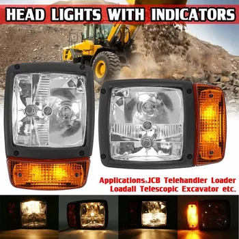 24 Багер JCB Предните LED Светлини Завъртане премигващ светлинен индикатор Индикатор за Работния Светлина за Трактор Телескопичен Повдигач Мотокар Мотокар
