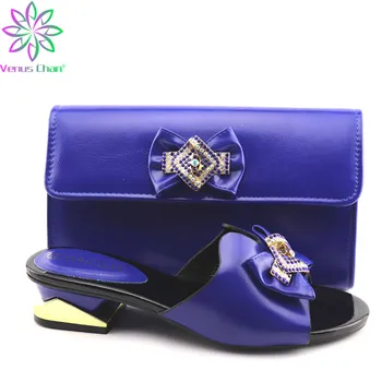 Комплект обувки и чанти в африканския стил, високо качество дамски комплекти обувки и чанти, комплект италиански обувки и чанти За парти