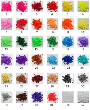 10000 бр./лот от 36 цветове, можете да изберете 5 мм хам мъниста направи си сам играчка хранително качество perler PUPUKOU предпазител мъниста пъзели Играчка