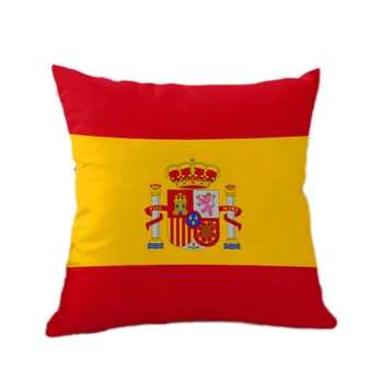 45x45 см флаг на Испания Калъфка памучни калъфки за Декоративни калъфки за възглавници трайни битови добри