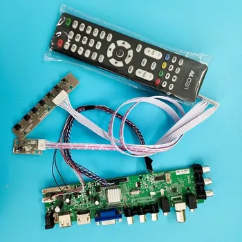 Комплект за LTN156AT30-H01/LTN156AT30-401 40pin дистанционно DVB-T2 сигнал WLED 1366X768 LED VGA HDMI такса контролер цифрова ТЕЛЕВИЗИЯ LVDS USB