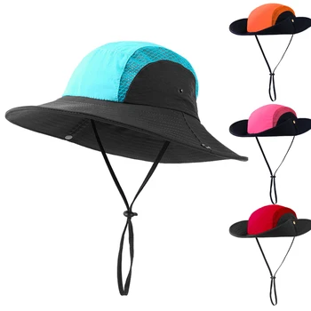 Кофа шапка тийнейджъри лято, слънце, плаж Момче Момиче с ред UV-защита дишаща окото капачка на открито, риболов аксесоар